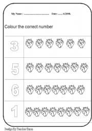 English Worksheet: count