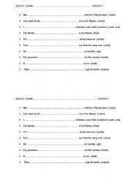 English Worksheet: Quiz - P.Simple vs Present Conti. 