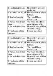 English Worksheet: Matching 3rd conditional sentences