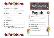 English Worksheet: Notebook Cover