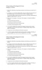 English worksheet: Music. Test