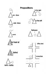 English worksheet: Prepositions