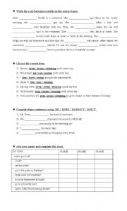 English Worksheet: Simple Present