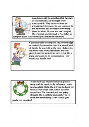 English Worksheet: role play