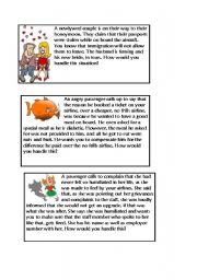 English Worksheet: role play