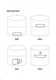 English worksheet: Sink and Float