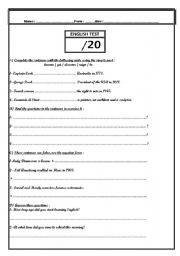 English worksheet:  Past simple