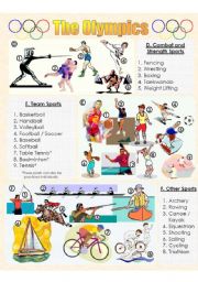 English Worksheet: The Olympics Picture Dictionary 2