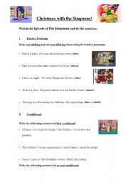 English Worksheet: Simpsons Christmas Stories