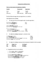 Comparatives and Superlatives