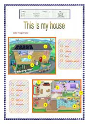 English Worksheet: This is my house