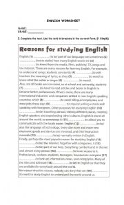 English Worksheet: present simple worksheet