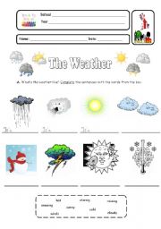 English Worksheet: The Weather