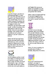 English Worksheet: Horoscope 1