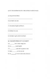 English Worksheet: Simple Present exercises