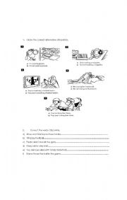 English worksheet: TEST SPORTS PRESENT PROGRESSIVE