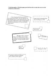 English Worksheet: Letter