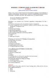 English worksheet: Business Communication