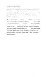 English worksheet: Past Perfect and Past Perfect Continuous