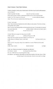 English Worksheet: Future Continuous / Future Perfect Continuous 