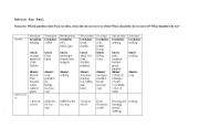 English worksheet: Food and Fitness advice