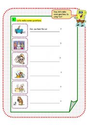 English Worksheet: Using The Five Senses - Dora and Friends (Part B)