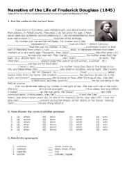 English Worksheet: Slave Frederick Douglass