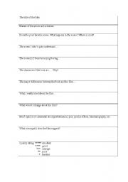 English Worksheet: film review