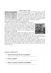 Reading worksheet