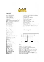 English Worksheet: Garfield the Movie Game