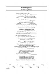 English Worksheet: Soul Asylum - Runaway Train