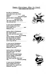 English Worksheet: Happy Christmas by John Lennon & Yoko Ono