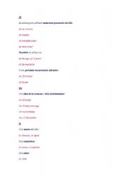 English Worksheet: In at on