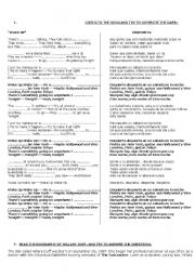 English Worksheet: WORKSHEET : Hillary Duff - wake up 