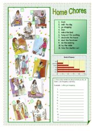 English Worksheet: Home Chores
