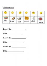 English worksheet: Read and write