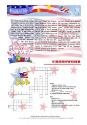 English Worksheet: 4th of July