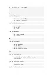 English worksheet: prepositions