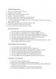 English worksheet: Tenses