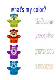 English worksheet: Colors