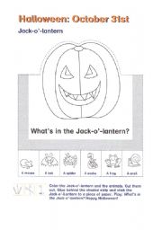 English Worksheet: Halloween