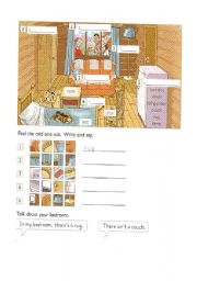 English Worksheet: in the house