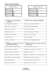 English Worksheet: Yes or No Questions using Present Simple