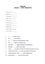 English Worksheet: Grammer