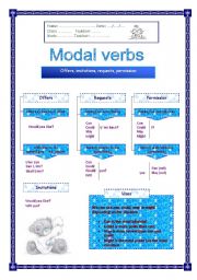 English Worksheet: Modal Verbs