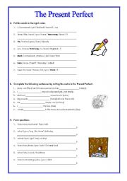 English Worksheet: The Present Perfect