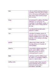 English Worksheet: Tools