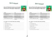 English worksheet: Marcos retirement