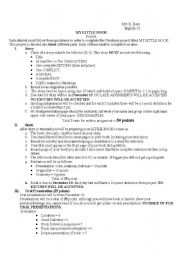 English worksheet: My Big Book