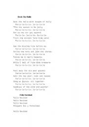 English Worksheet: x-mas songs